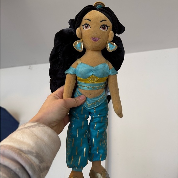 Disney Other - Disney Jasmine Plush Doll - Teal and Gold